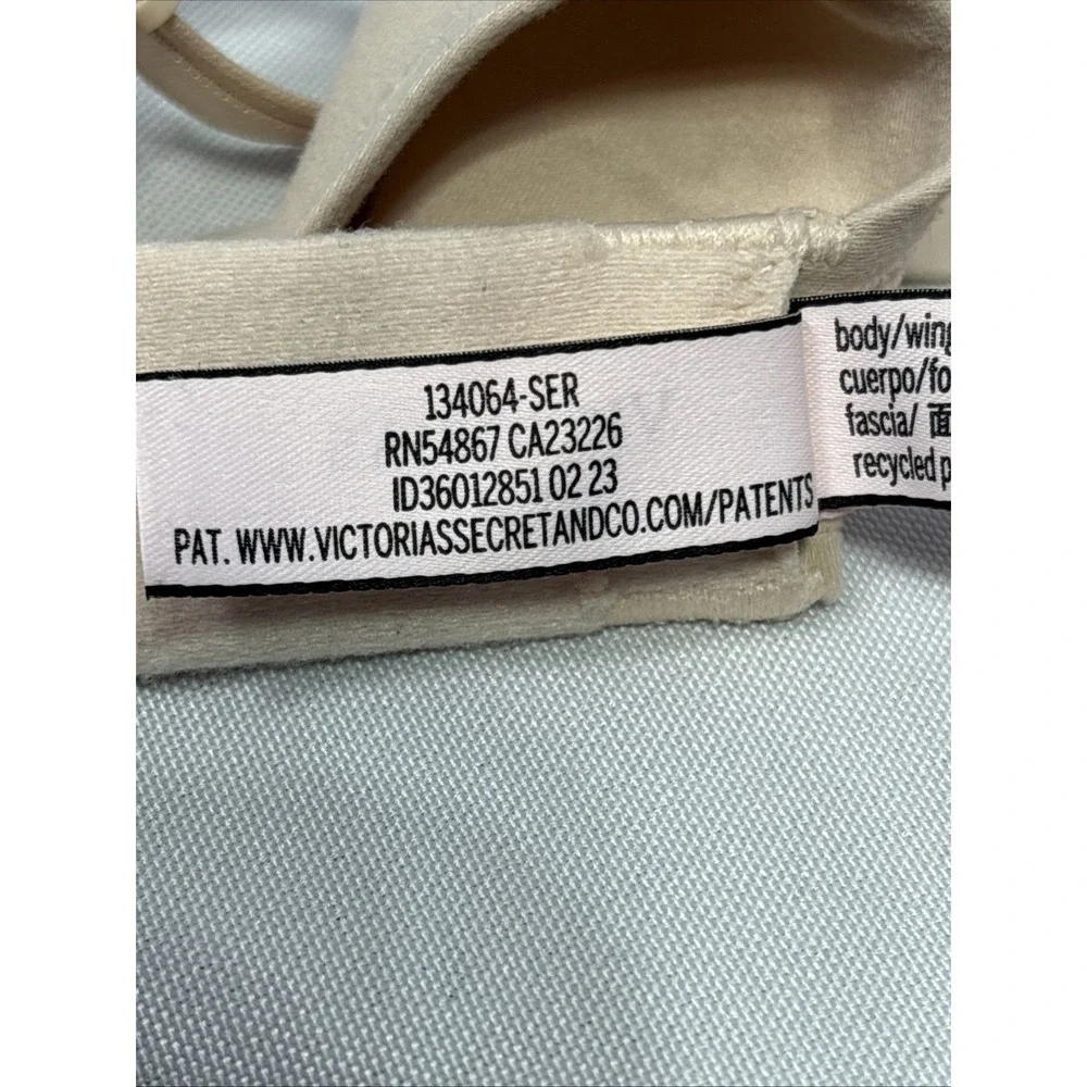 Victoria's Secret Bra 32B Lightly Lined T-Shirt Nude Beige Underwire Sexy RFID‎